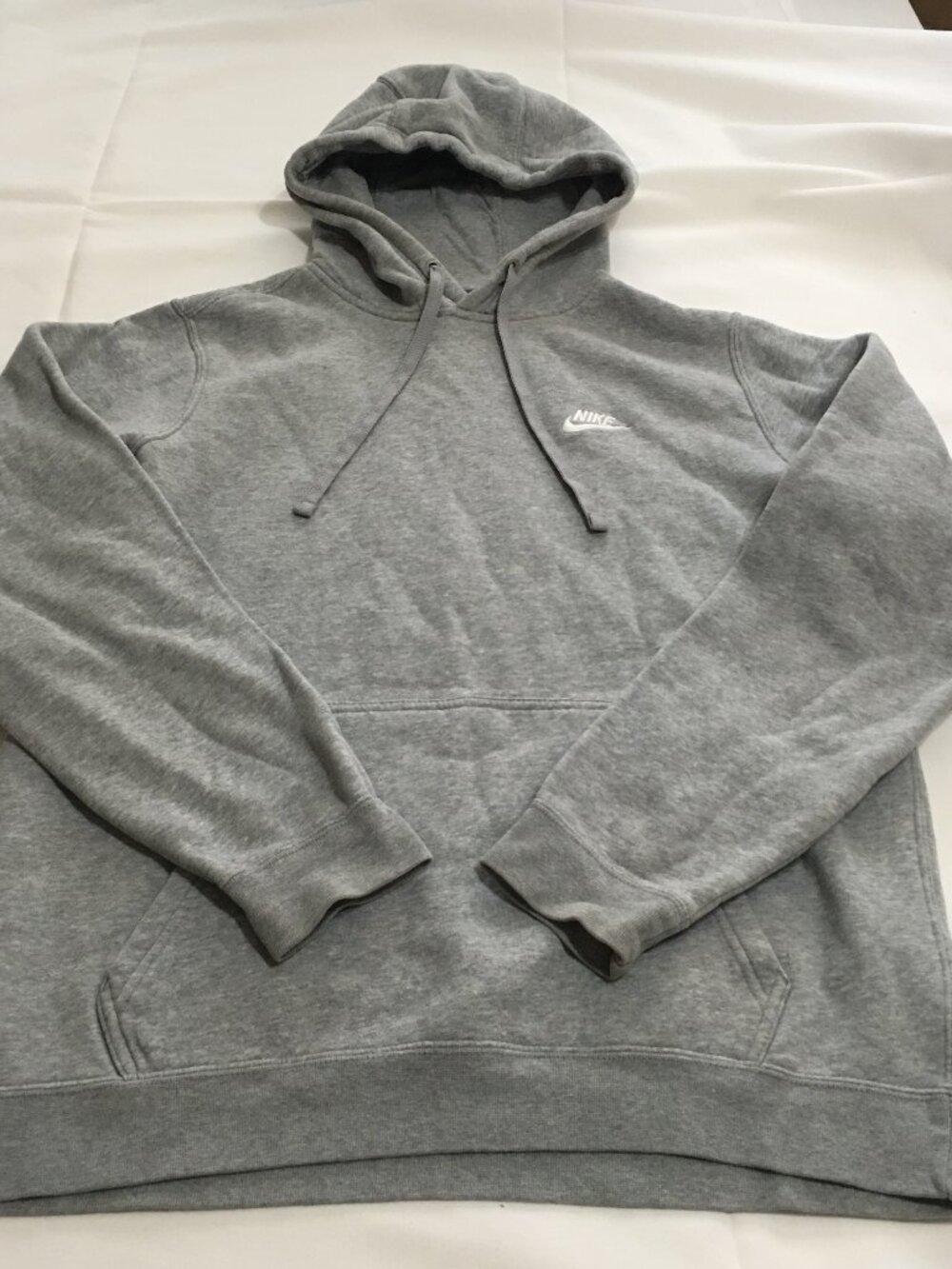 Nike Sportswear Club Fleece Pullover Hoodie Mens Medium Gray